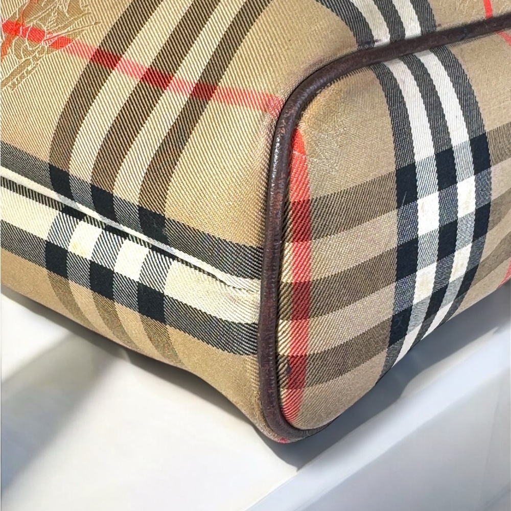 Burberry's Vintage Autre Marque Nova Check Large Tote Bag with COA - Picture 8 of 16